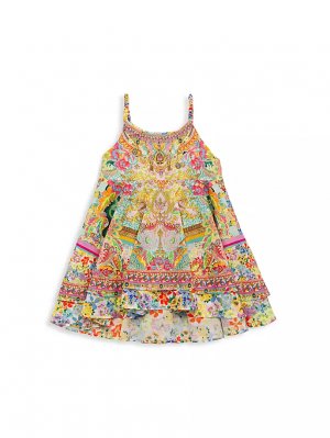 Многоярусное платье для маленьких девочек Camilla, мультиколор CAMILLA
