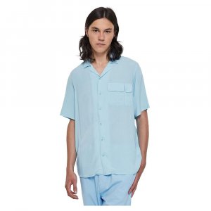 Рубашка с коротким рукавом Viscose Camp, синий Urban Classics