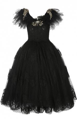 Вечернее платье Dolce & Gabbana. Цвет: черный