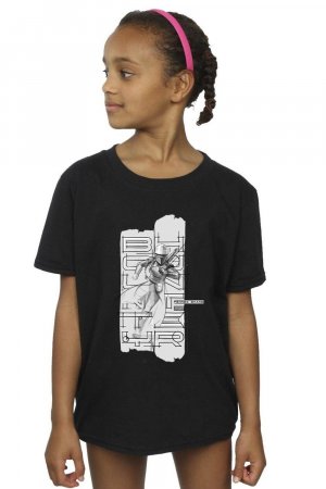 Хлопковая футболка с иллюстрацией «Книга Бобы Фетта Феннека» , черный Star Wars