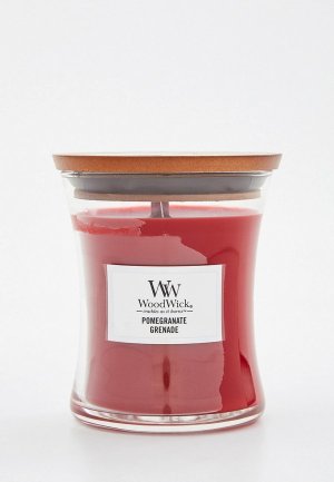 Свеча ароматическая Woodwick средняя Гранат, 275 г. Цвет: красный