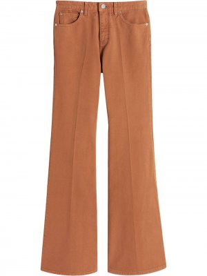 Расклешенные джинсы средней посадки Victoria Beckham. Цвет: коричневый