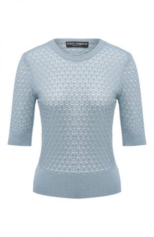 Пуловер из вискозы Dolce & Gabbana. Цвет: голубой