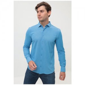 Рубашка , размер 174-184/48, голубой GREG. Цвет: голубой