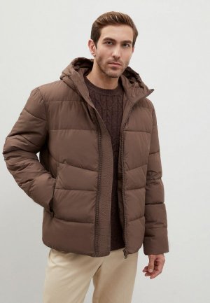 Куртка утепленная Finn Flare. Цвет: коричневый