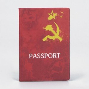 Обложка для паспорта , красный ONE DAY. Цвет: красный