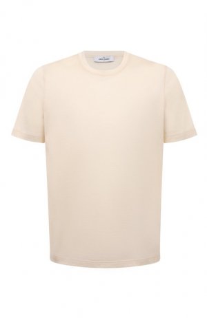 Хлопковая футболка Gran Sasso. Цвет: кремовый