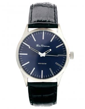 Синие часы с браслетом из нержавеющей стали BS060 Ben Sherman. Цвет: черный