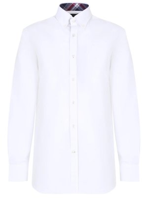 Рубашка Regular Fit хлопковая PAUL & SHARK. Цвет: белый