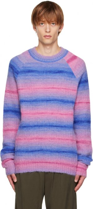 Розово-синий свитер реглан AGR