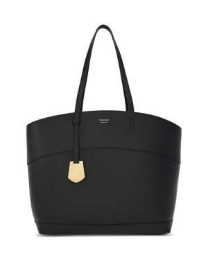 Очаровательная кожаная сумка-тоут , цвет Black Ferragamo