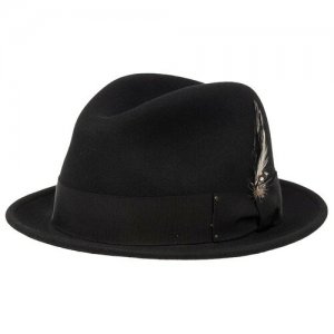 Шляпа , размер 63, черный Bailey. Цвет: черный