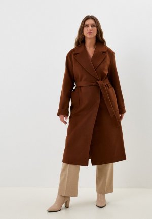 Пальто Chic de Femme. Цвет: коричневый