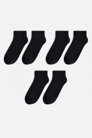 Набор носков коротких базовых (3 пары) befree. Цвет: черный