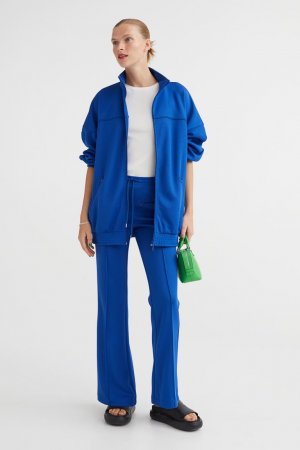 Расклешенные брюки , ярко-голубой H&M