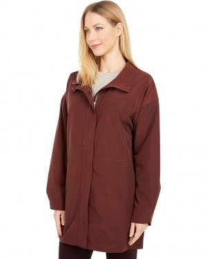 Пальто Recycled Polyester Anorak Coat, цвет Brown Stone Eileen Fisher