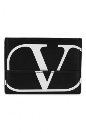 Кожаный футляр для кредитных карт Garavani Valentino. Цвет: черный