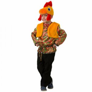 Карнавальный костюм Петушок Петруша, рост 122 см 5006-122-64 Батик. Цвет: желтый