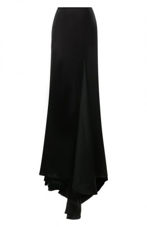 Шелковая юбка Giorgio Armani. Цвет: чёрный