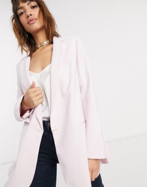 Свободный пиджак с двумя разрезами Closet-Розовый Closet London