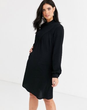 Платье мини с длинными рукавами Closet-Черный цвет Closet London