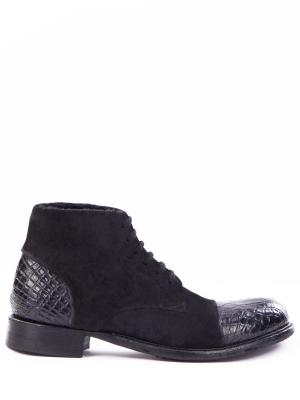 Комбинированные ботинки Rocco P. Цвет: черный