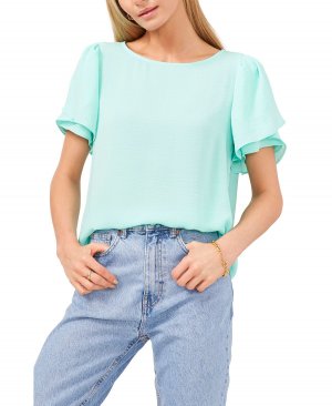 Женская блуза из гофрированной ткани с рукавами-тюльпанами , мульти Vince Camuto