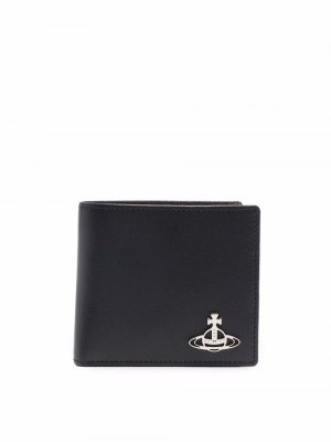 Бумажник с логотипом Vivienne Westwood. Цвет: черный