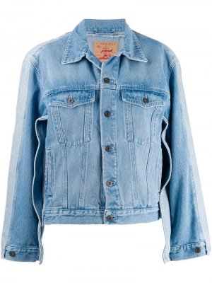 Деконструированная джинсовая куртка Y/Project. Цвет: синий