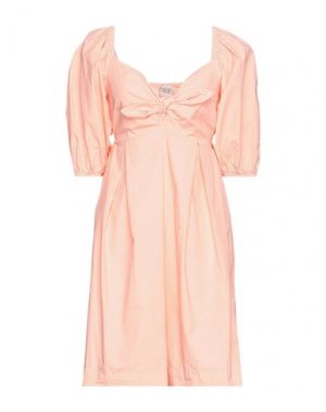 Короткое платье MÊME ROAD. Цвет: лососево-розовый