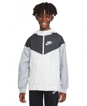 Спортивная куртка Windrunner для мальчиков , белый Nike