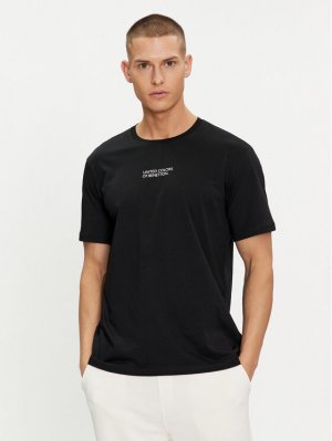 Пижамная футболка стандартного кроя , черный United Colors Of Benetton