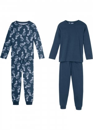 Пижама для мальчика (4 изд.) bonprix. Цвет: синий