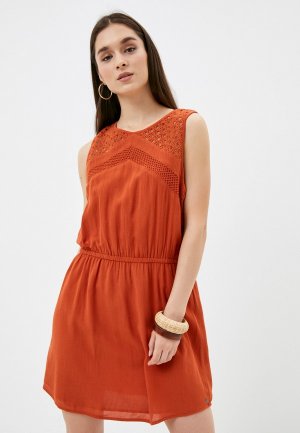 Платье Rip Curl SWEET THING DRESS. Цвет: оранжевый