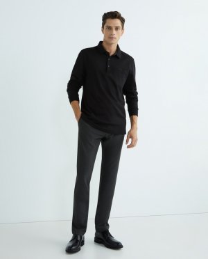 Мужские брюки чинос Futureflex с узором «гусиные лапки», темно-серый Pierre Cardin. Цвет: серый