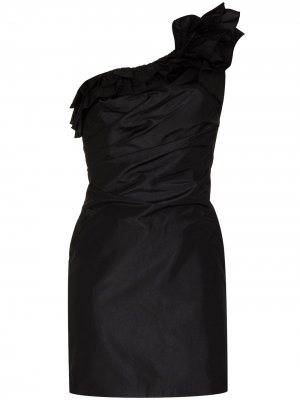 Платье мини Fiama на одно плечо De La Vali. Цвет: черный