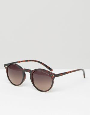 Круглые солнцезащитные очки Havana Black Phoenix. Цвет: коричневый