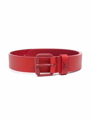 Leather buckle belt Emporio Armani Kids. Цвет: красный