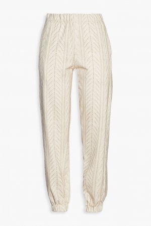 Спортивные брюки из французской хлопковой махры с принтом Mirimar RAG & BONE, слоновая кость bone