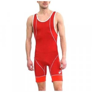 Трико Wrestling Suit, размер 2XS, красный ASICS. Цвет: красный