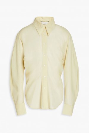 Рубашка со сборками из смесовой шерсти , желтый LVIR