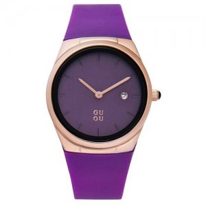 Наручные часы , фиолетовый GUOU. Цвет: фиолетовый