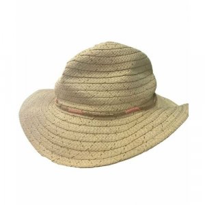 Шляпа Соломенная плетёная шляпа, размер 42, бежевый Zolla. Цвет: бежевый