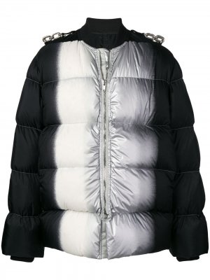 Куртка Flight с отделкой в стиле граффити Rick Owens. Цвет: черный
