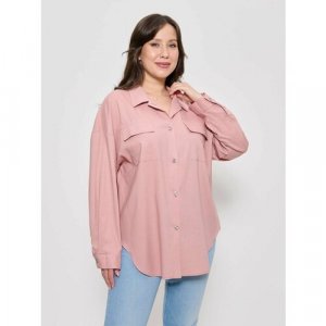 Рубашка, размер 60, розовый CLEO. Цвет: розовый