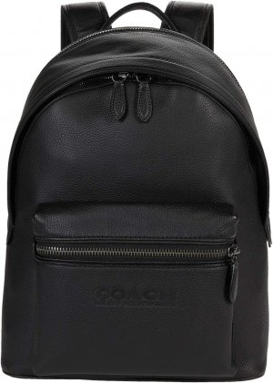 Рюкзак Charter Backpack in Refined Pebbled Leather COACH, цвет JI/Black Coach