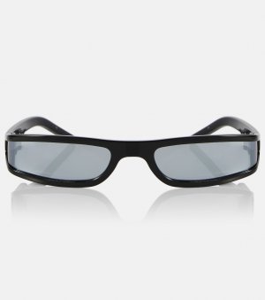 Прямоугольные солнцезащитные очки , черный Rick Owens