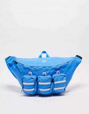 Синяя сумка через плечо с тремя карманами из яспара ARTSAC