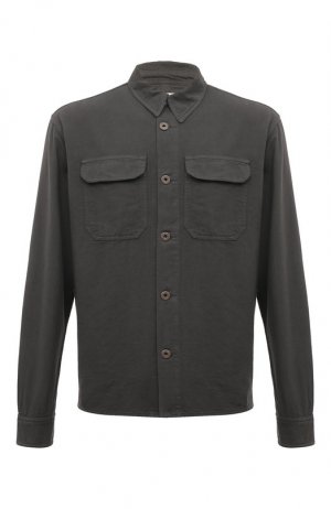 Джинсовая рубашка Pence. Цвет: серый