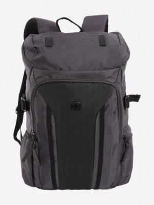 Рюкзак 15, серый / чёрный, полиэстер 900D/ М2 добби, 29х15х47 см, 20 л, WENGER